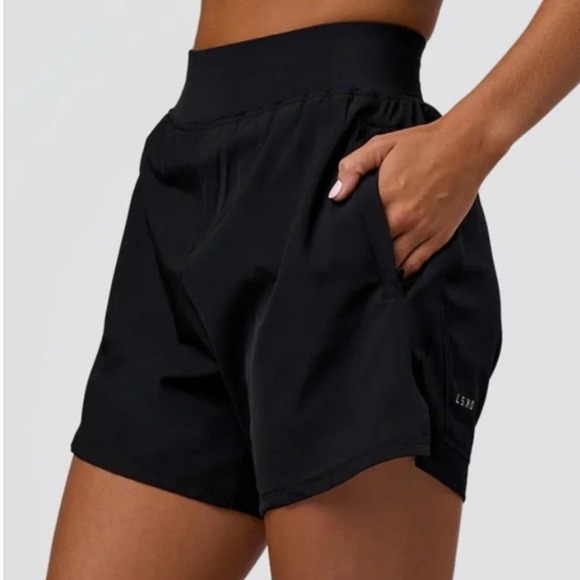 Lskd Pants - NWT LSKD Challenger 5" Lined Performance Shorts Womens Small Black Training Gym